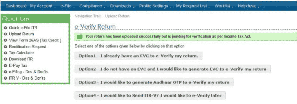 e-verify of return step by step