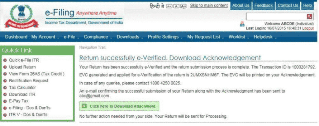 Picture6 how to verify of return