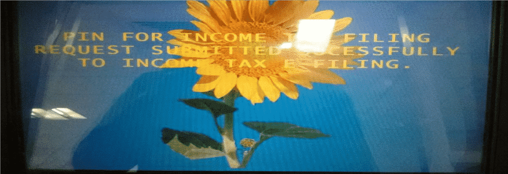 income tax return eVerification through ATM Pic 2
