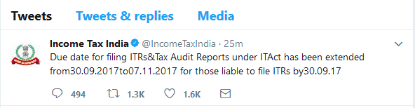 due date of audit 2017-18 tweet extended