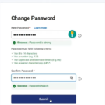 Step 12 Final step for changing new password on income tax portal