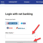 Step 2 income tax password reset by bank net banking